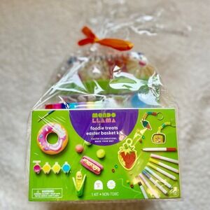 Mondo Llama Foodie Treats Easter Basket Kit 11 Activities Non-Toxic Kids DIY Set